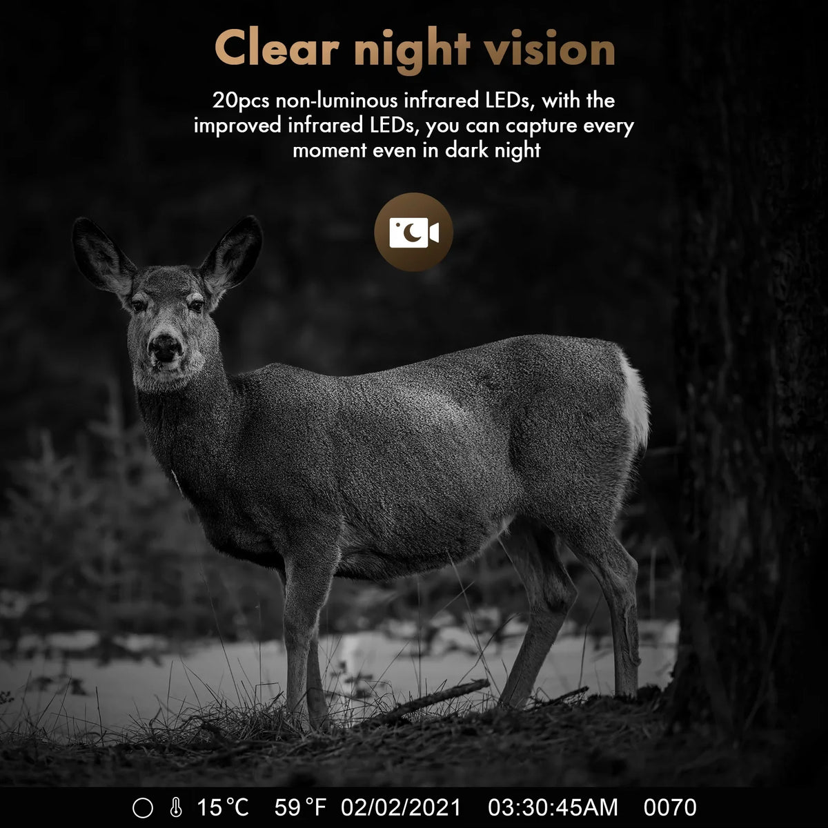 Night Vision Solar Rechargeable CAMPARK IP66 Built-in Camera 120°Wide 1080P Game Angle 2.0" Trigger 2500mAh Waterproof LCD Trail Card Cam with Camera Hunting 0.1s Speed with Lithium 24MP SD Battery