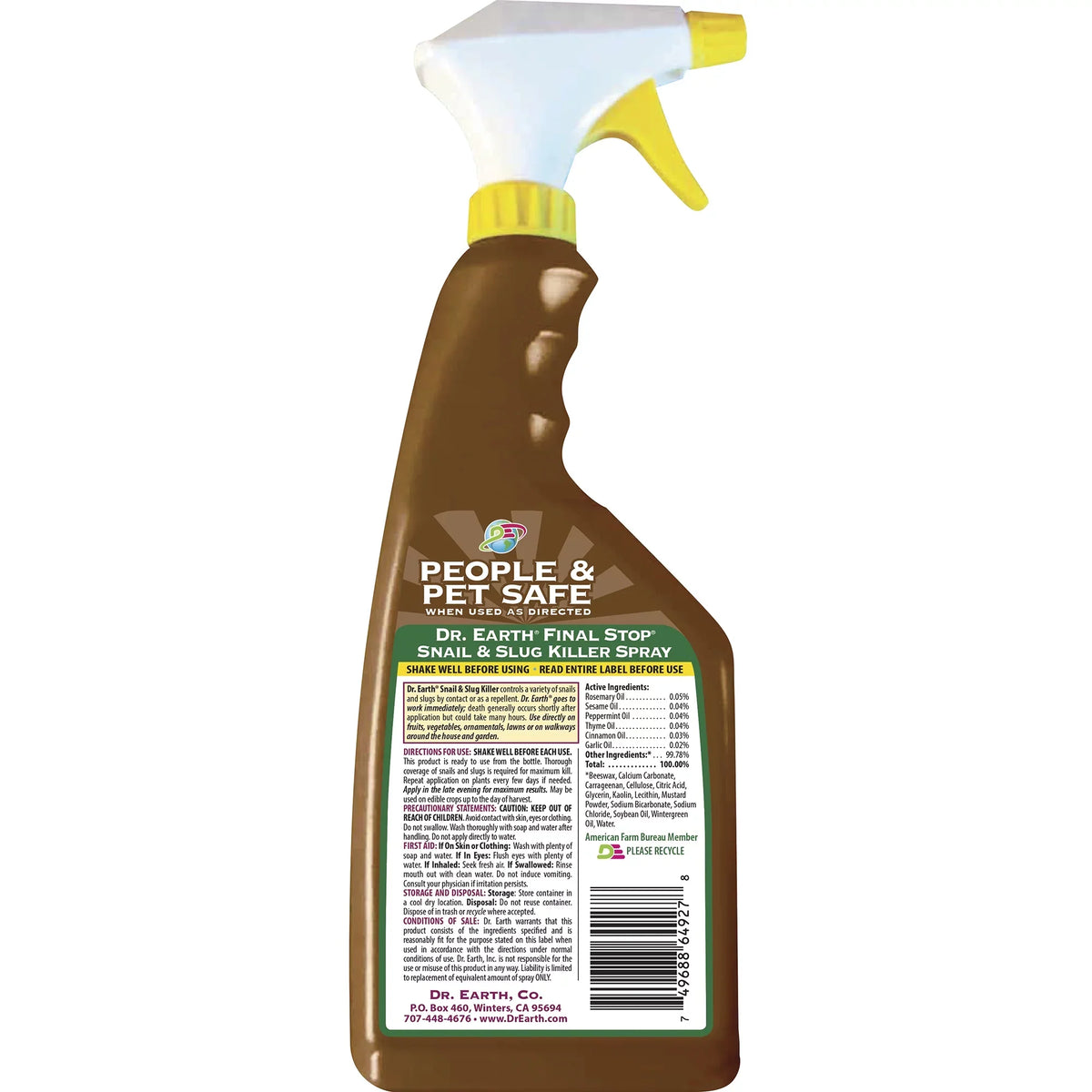 Final RTU Spray, Slug Earth 24 Killer oz & Dr. Stop Snail
