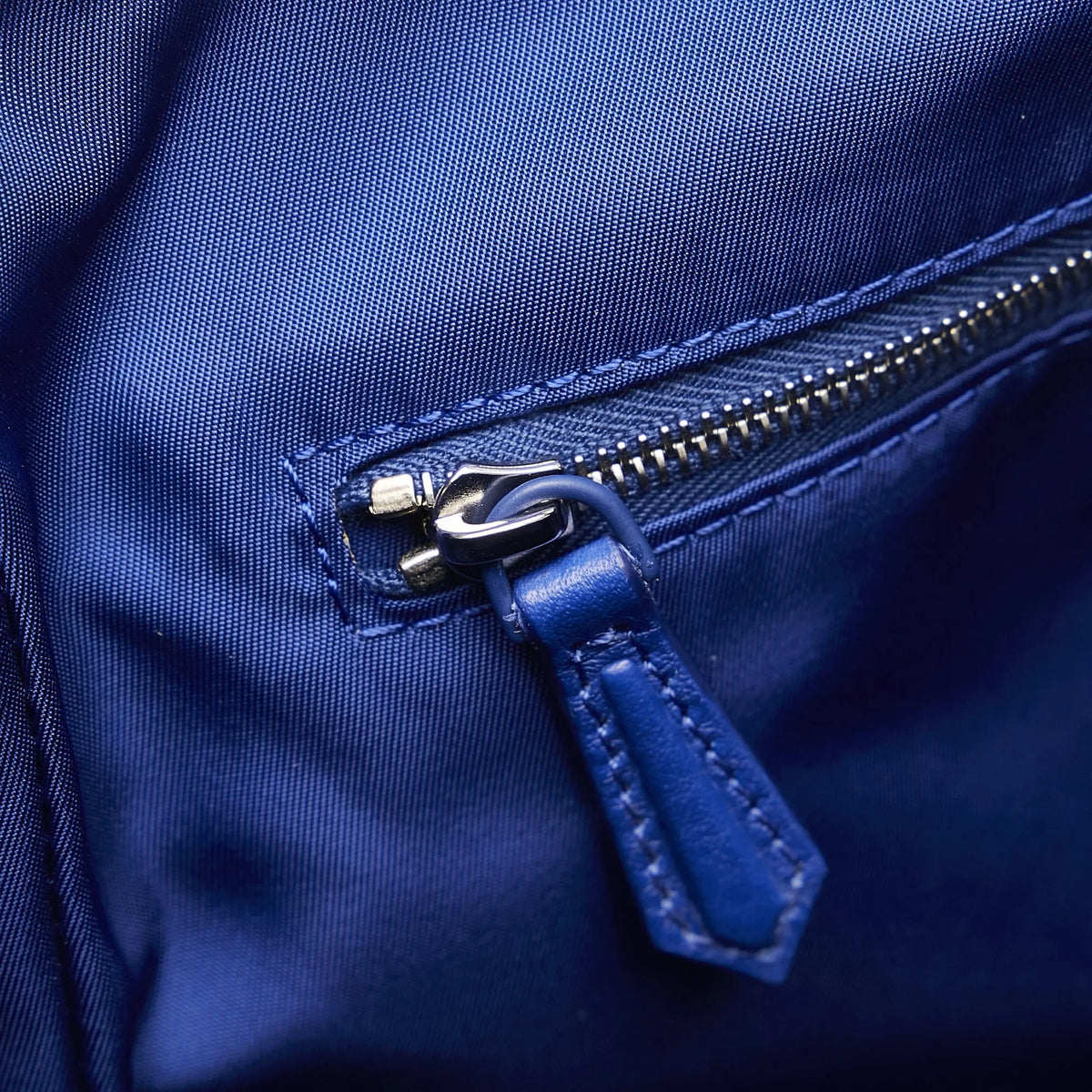 Unisex Nylon Crossbody Pre-Owned Lock Authenticated FF Crossbody Blue Fabric (Good) Bag Fendi
