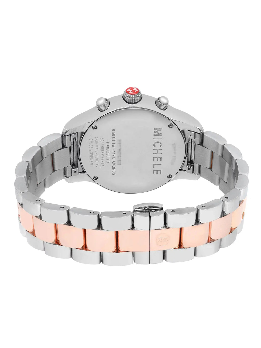 Quartz Ladies MWW17A000017 0.50cttw Watch Diamond Michele Jetway Steel 40mm