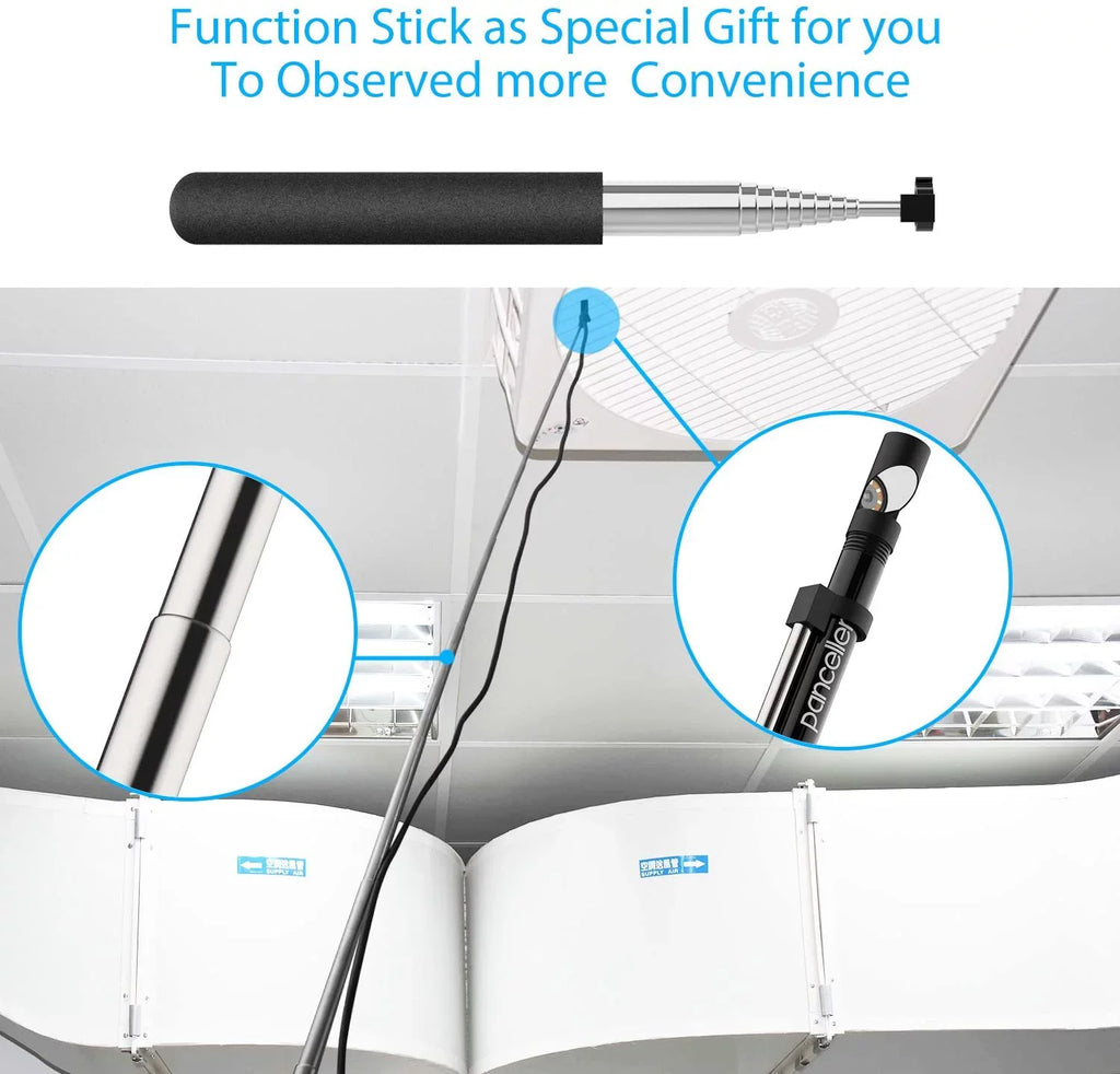 FT) iPhone Cable Metes,16.5 with Wireless HD Rigid Inspection PC 1200P for 8 Borescope Table Camera Endoscope Camera Android Light (5 Smartphone Pancellent Ipad Snake WiFi LED