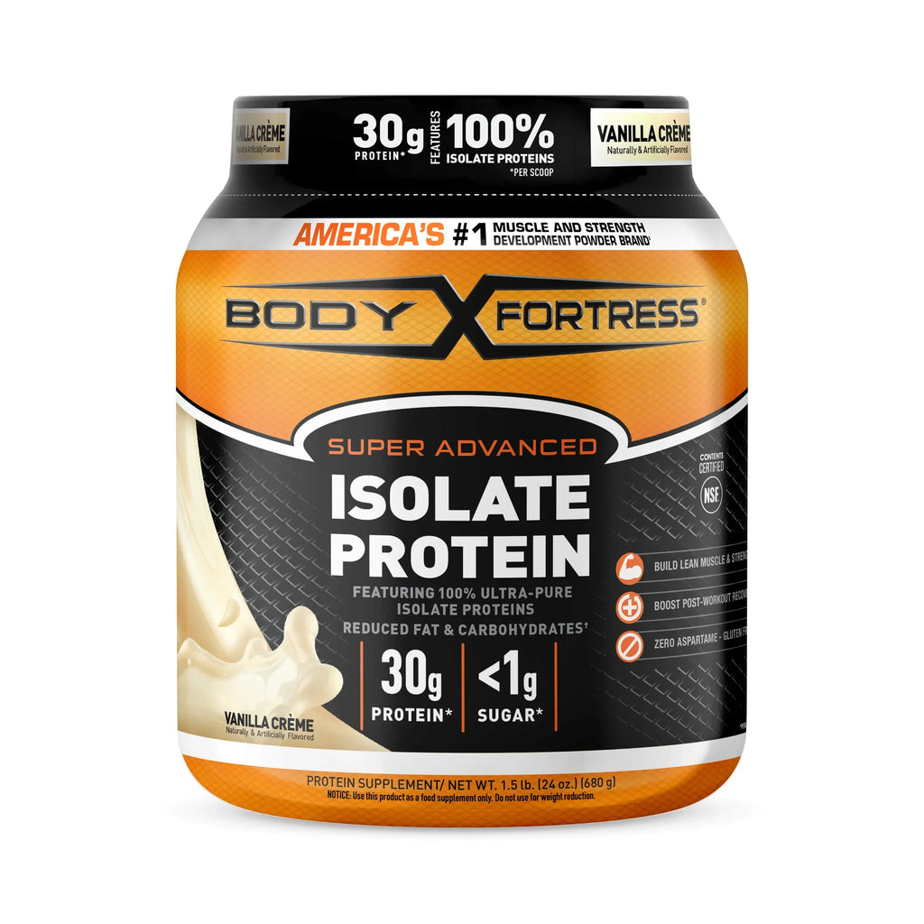 Fortress 30g 1.5 Vary) Isolate lbs per (Packaging May Powder, scoop, Protein Vanilla, Body