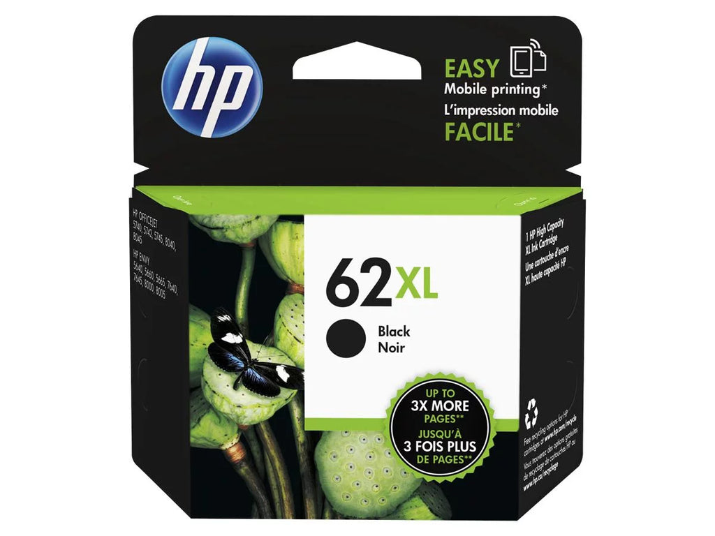 Ink Combo 62XL Color & Ink Cartridge Black HP