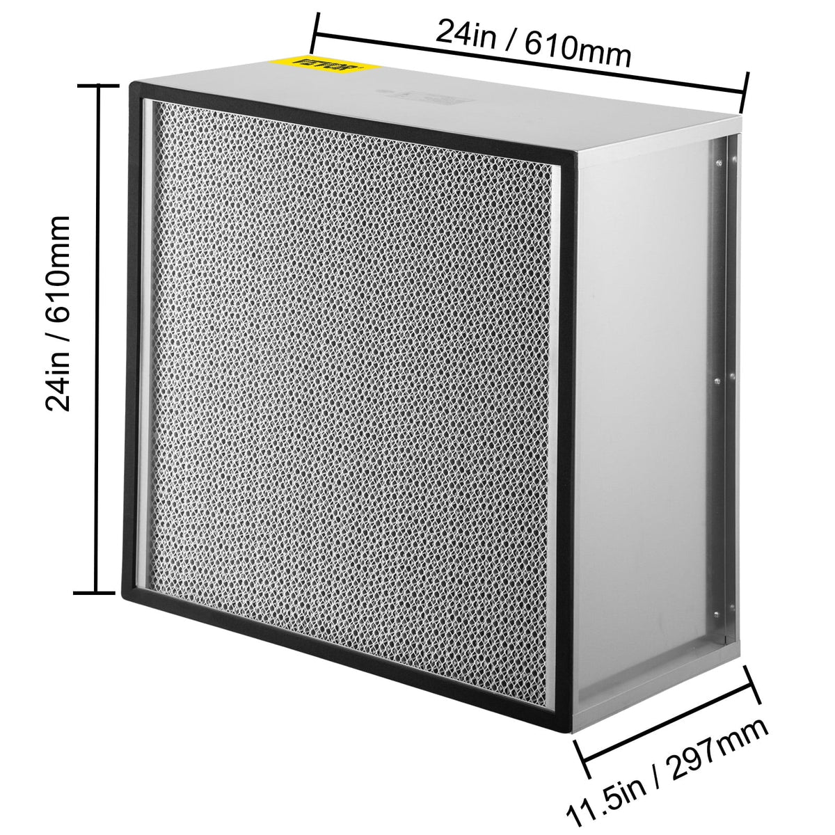 99.97% Air Pleated Filter Frame, HEPA AC Replacement, with Air Galvanized Filter, True Standard 24''x24''x11.5'' Filter Compatible Replacement Bentism Filter Durable Filter,