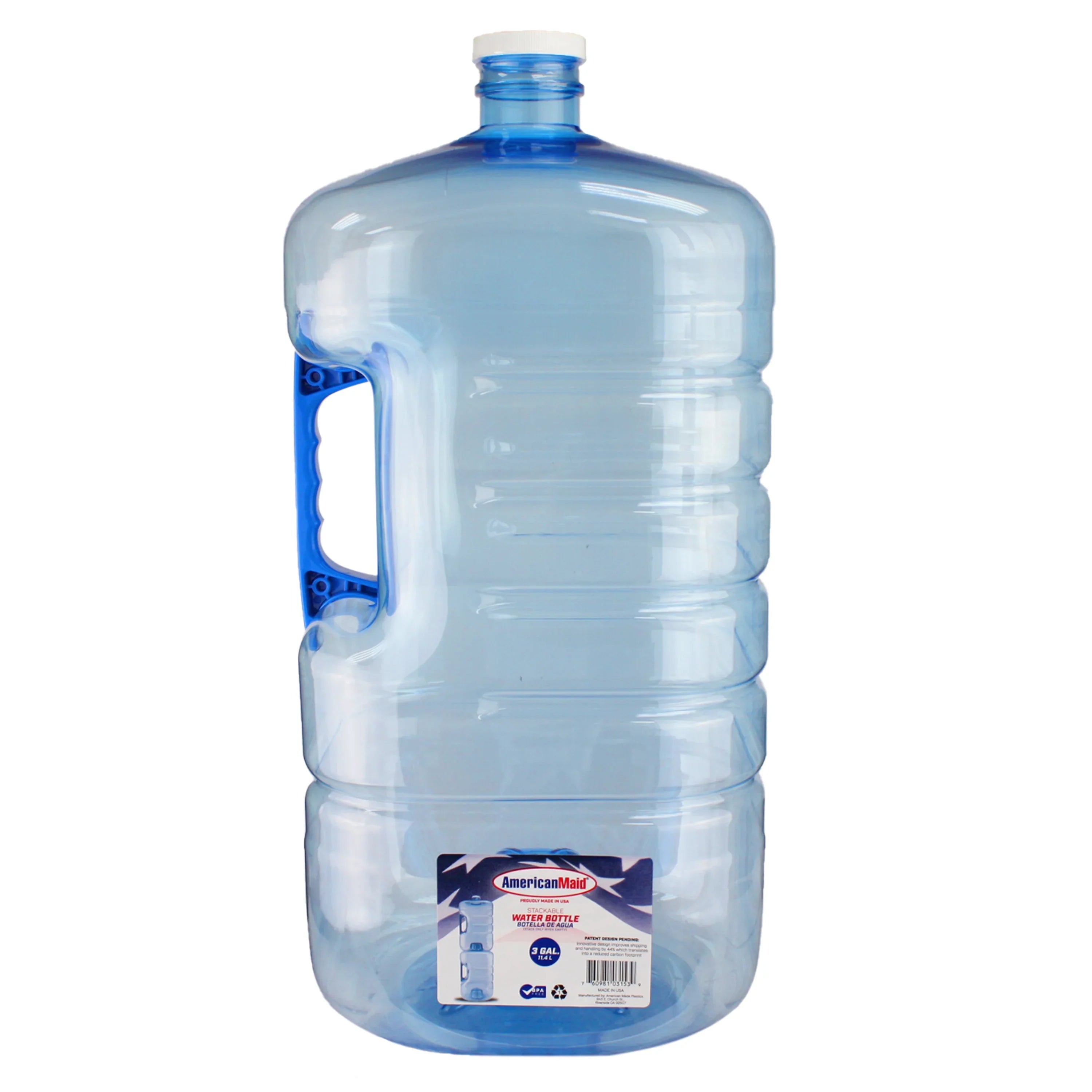 Square 5 Bottle, Pack Gallon Stackable 2 American Maid liquid