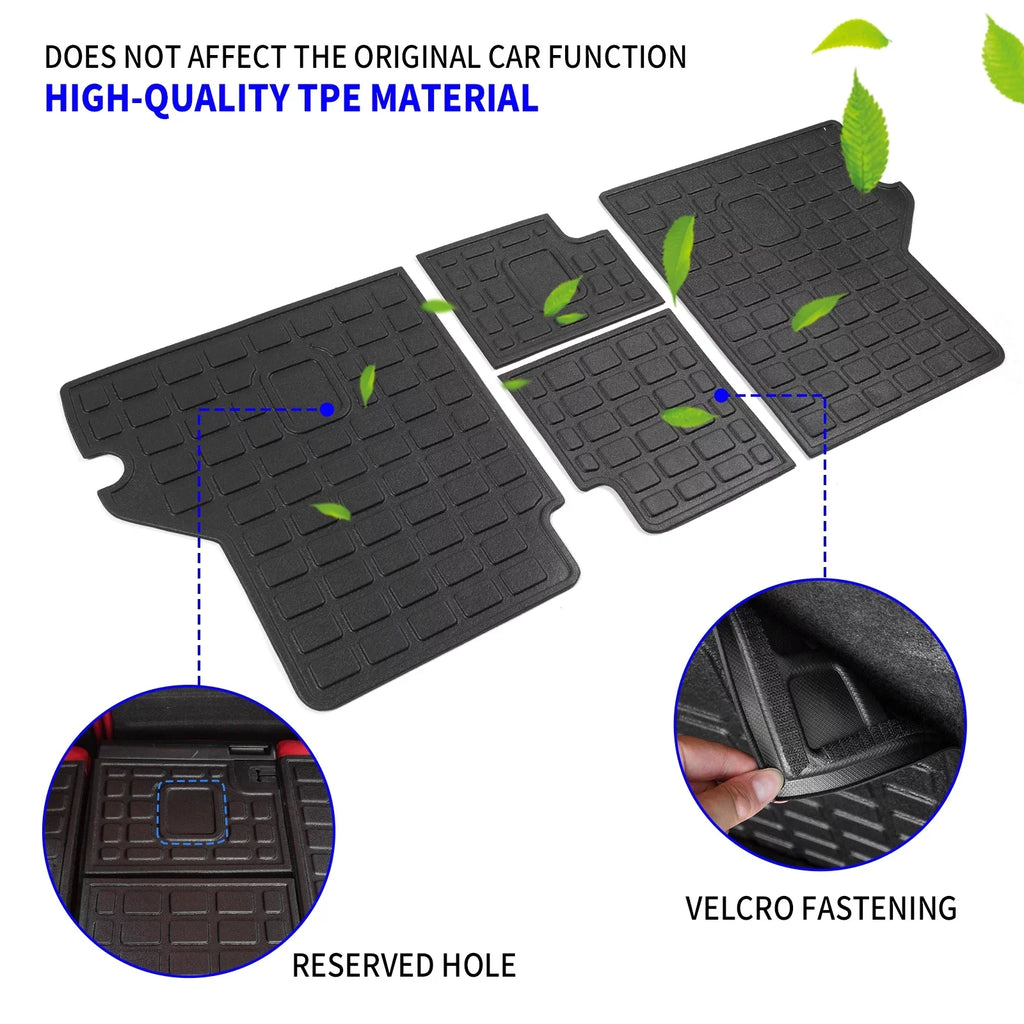 4Runner All climate Toyota Protector Liner Runner Tray) Back 2022 Seat 2010-2023 (Backrest Cover Trunk Without Fit Cargo Accessories Mat Cargo 4 Toyota Sliding Mats,Fit Mat