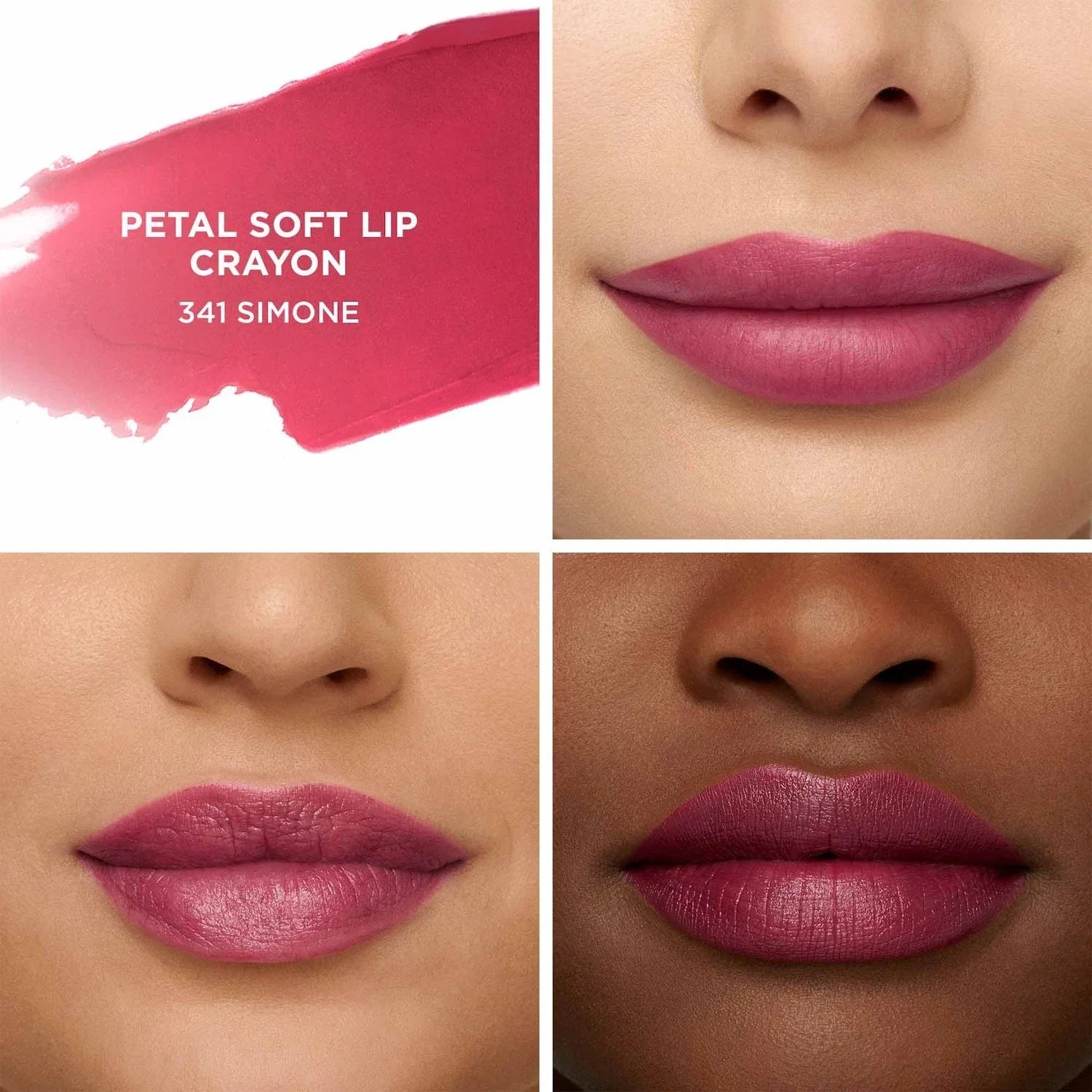 Simone 341 Crayon Soft - Mercier 0.07 g berry oz/2 - rose Petal Lipstick Laura -