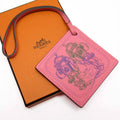 (Like New) Carenano HERMES Vaud Roseete Charm Swift Hermes Pre-Owned