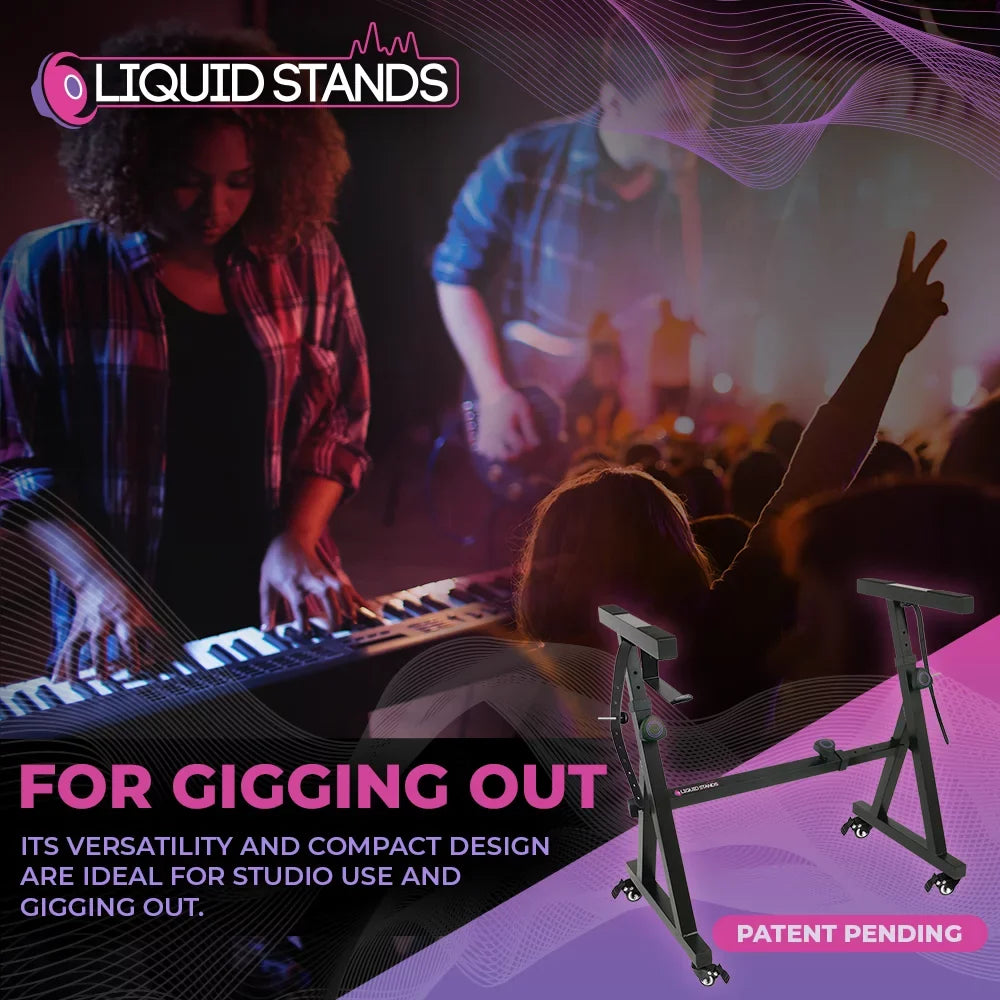 (Refurbished) Z - Stand - Wheels) Stand Stand Adjustable Portable (Black Stands with Key - and design Duty - Keyboard 54-88 Restored Keyboard Piano Piano Stand Fits Electric Pianos Heavy Keyboard Liquid - Music
