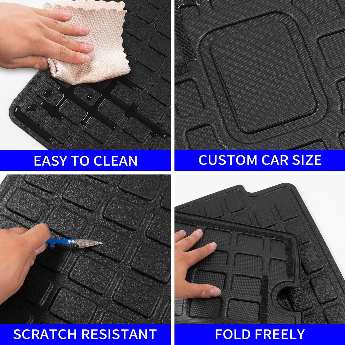 4Runner All climate Toyota Protector Liner Runner Tray) Back 2022 Seat 2010-2023 (Backrest Cover Trunk Without Fit Cargo Accessories Mat Cargo 4 Toyota Sliding Mats,Fit Mat