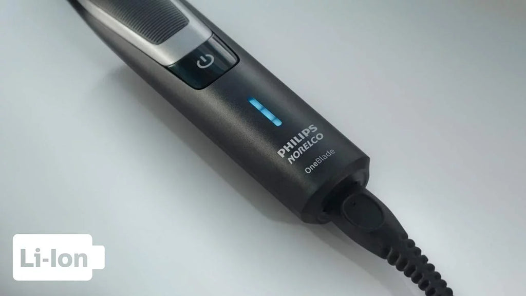 QP6510 Norelco Electric + Black OneBlade pieces Trimmer 3