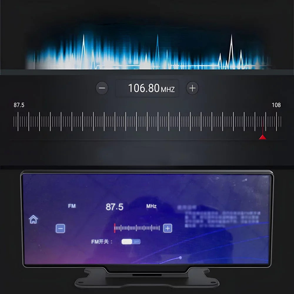 Hands-Free & Calling Camera for Rear Auto DVR Touchscreen, 4K Android Reliable Dash WiFi, 10.26 Front Carplay Recording, Inch Dash Driving G-Sensing, Loop Recorder