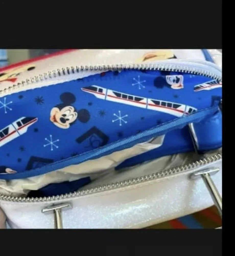 Resort Crossbody Monorail Bag Disney Anniversary Loungefly 50th Celebration Contemporary