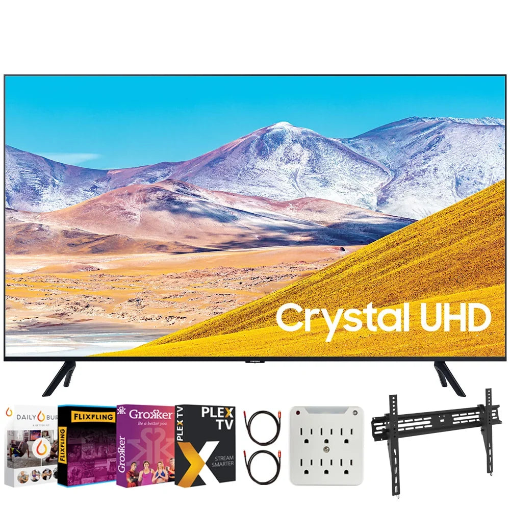 Premiere Inch Surge 4K Movies TV with HDMI Wall + Bundle 6-Outlet TV Streaming Model) 2.0 4K Ultra 2x 6FT + 30-100 UN85TU8000 85" Cable + Mount LED 2020 Adapter Smart (2020 HD