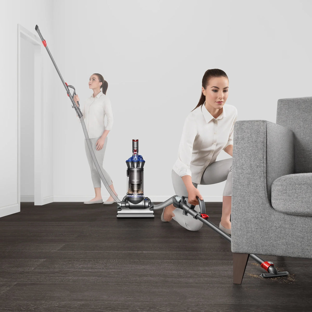 Blue Upright Vacuum, DC33 Bagless Dyson