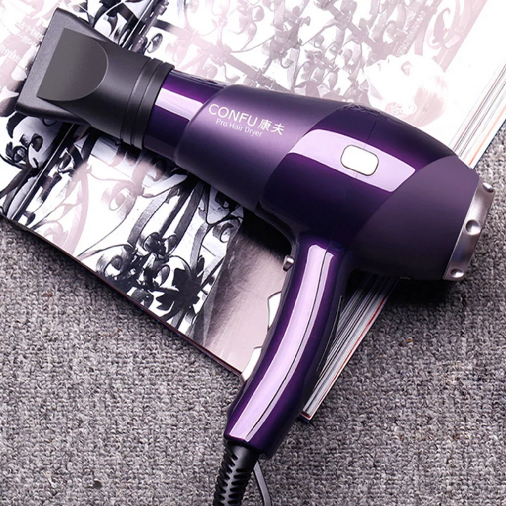 cold Hair Shot Shinier for Dryer, Settings, for and Concentrator 2 Speed Button, Nozzle(Red) Women, Cool Results, 2300W air Dryers Dryer, Power High Hair Ionic Heat and hot Function CONFU 3