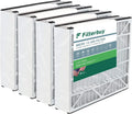 (4-Pack) Filterbuy 16x25x5 Furnace Trion Filters AC 255649-105 Pleated Air Bear HVAC 13 MERV Air for