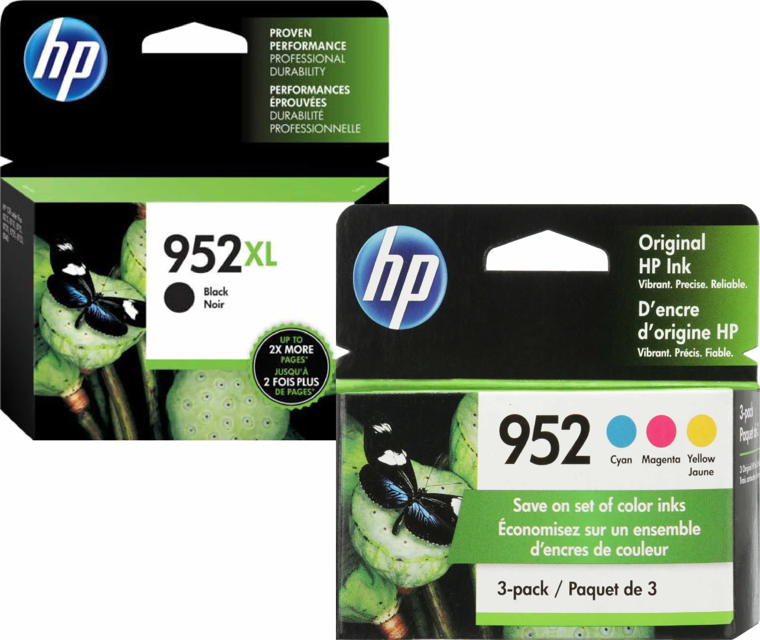 952xl Cyan, HP Combo (N9K28AN) Standard Original Yellow Magenta, N9K27AN 952 Black and color F6U19AN