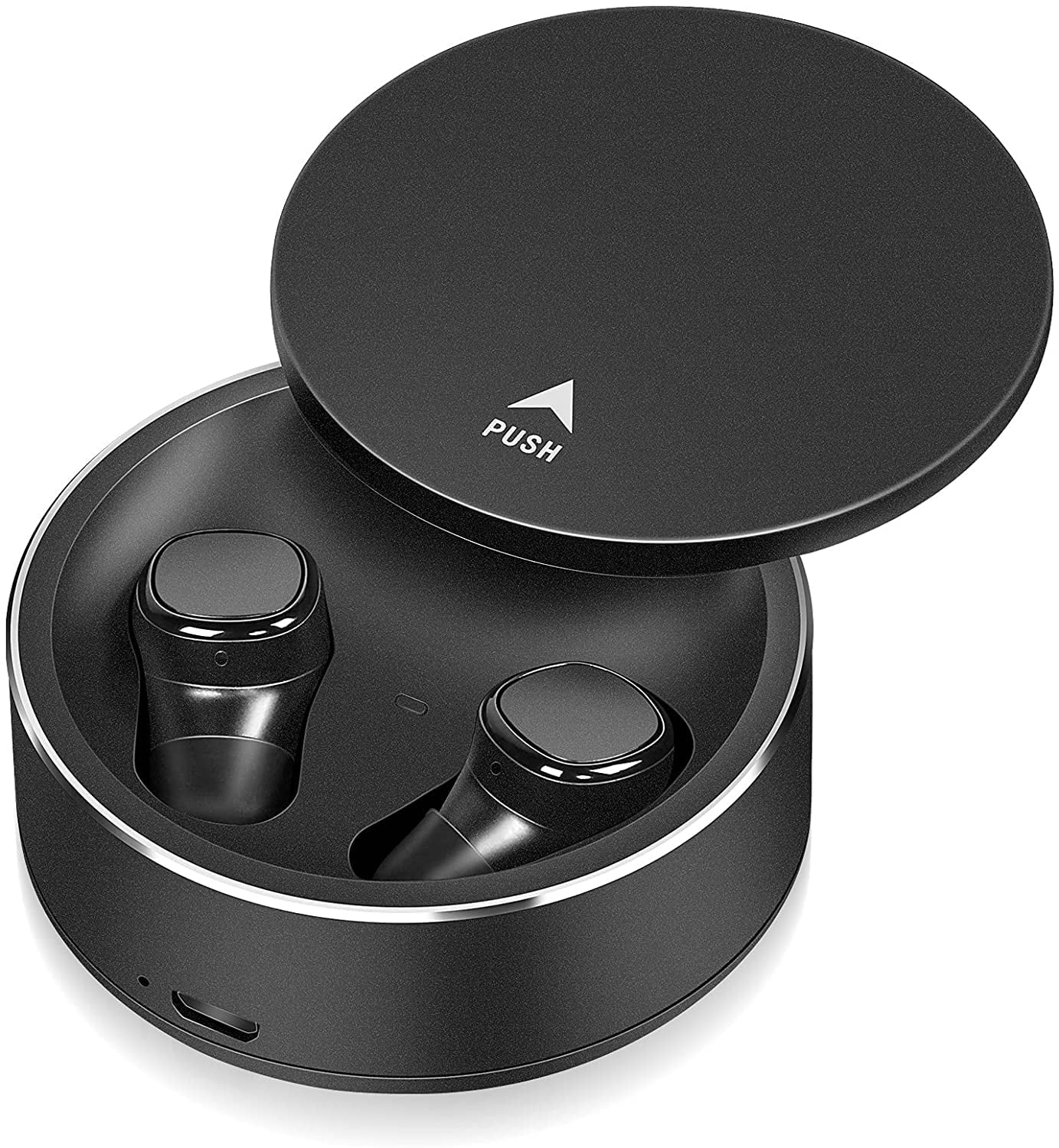 Bass Mic Mic Waterproof Wireless Built-in Earbuds in-Ear For Control 1 III Black Deep Xperia Touch UrbanX True Headphones - 5.0 Earbuds Sports Earphones IPX5 with Bluetooth X7