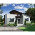 Tiny Builder-Ready Build House Blueprints Contemporary Foundation Basement (5 Sets) Plan Designers: a The Printed House with to THD-7565