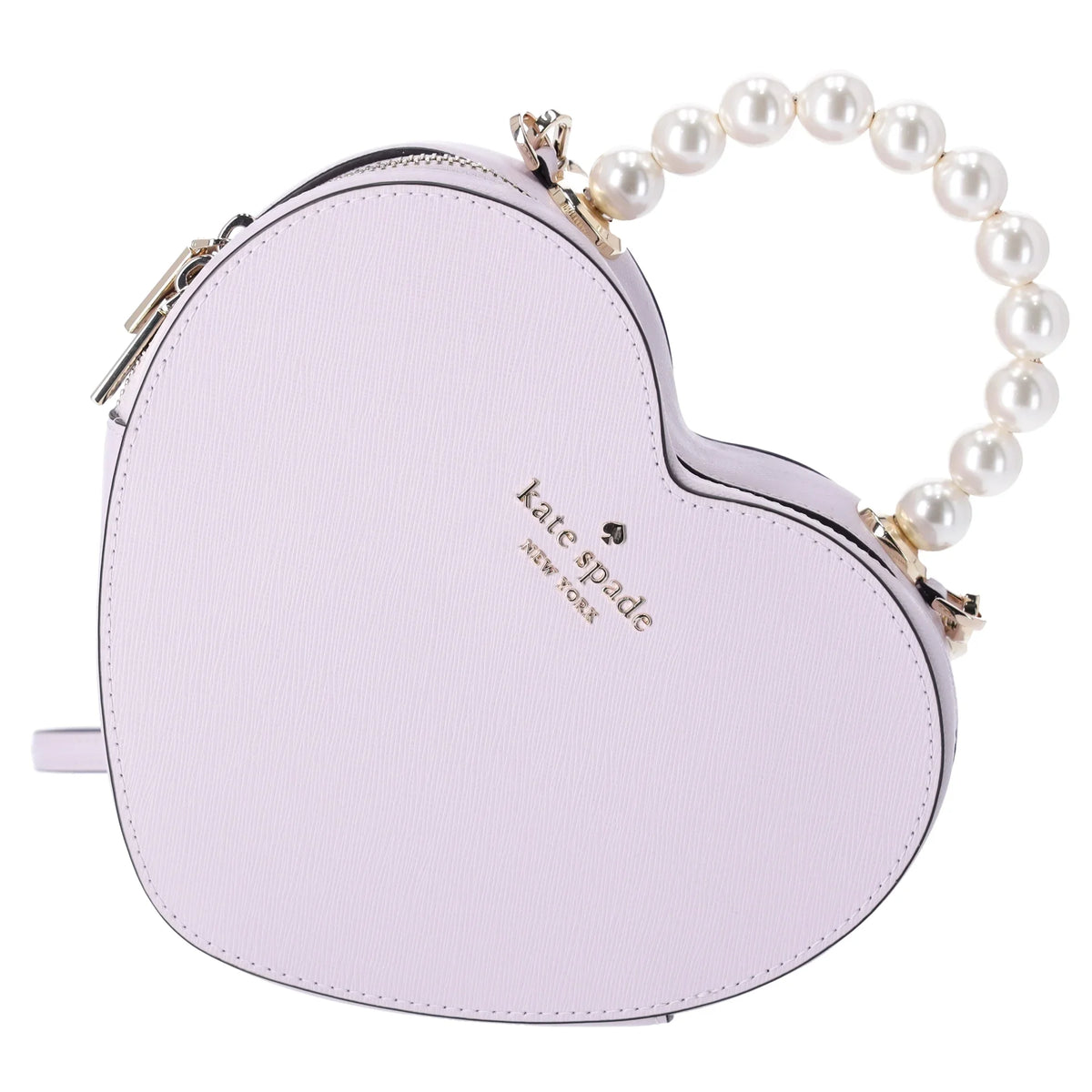 Crossbody Pearl Purse Moonlight Leather Spade Heart Kate Love Lilac Shack KF516