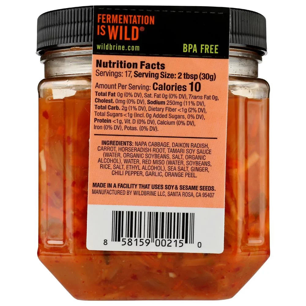 Kimchi, Ounce per -- 6 case. Miso 18 Wildbrine Horseradish