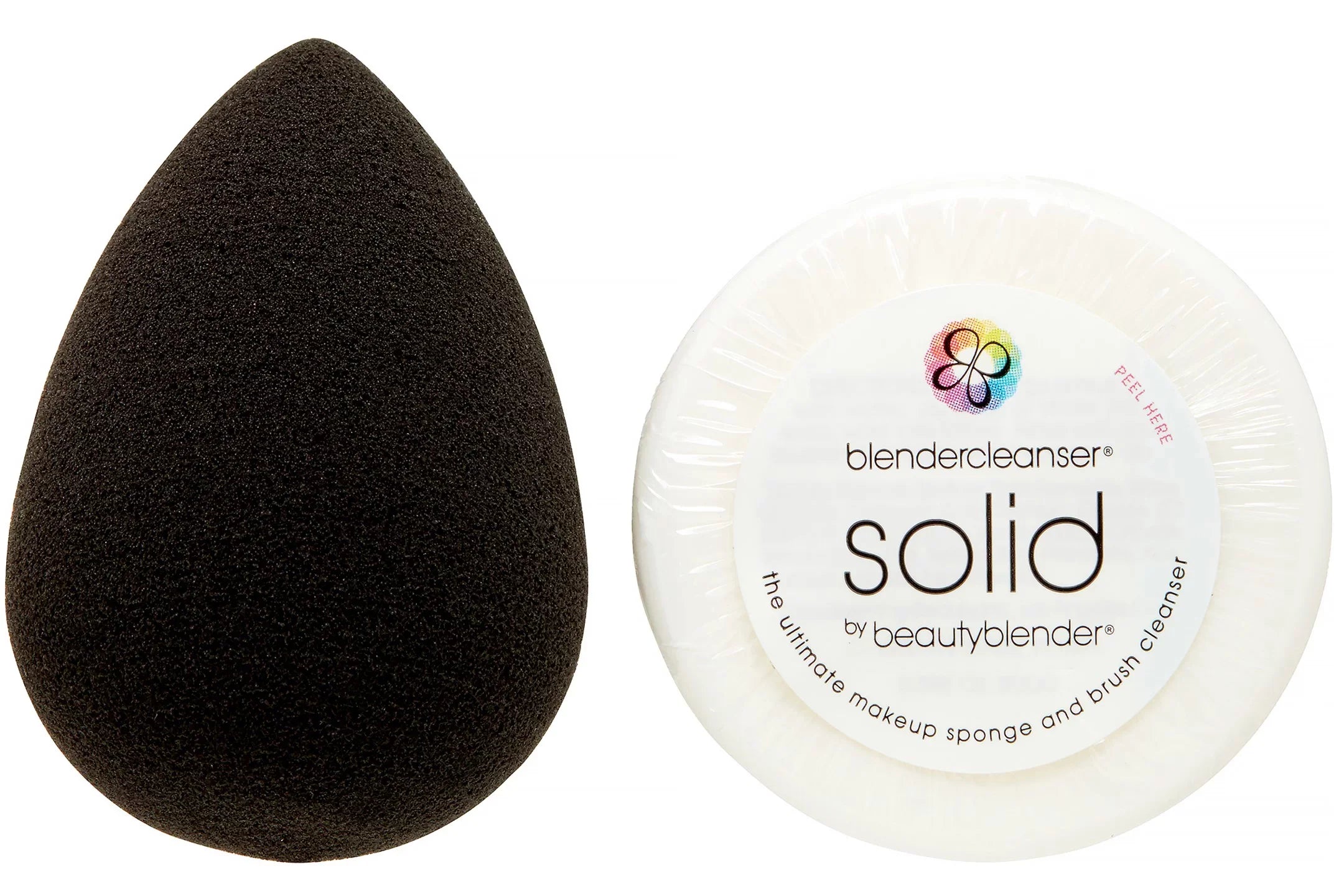 Mini Black Solid Sponge + Pro Blendercleanser beautyblender
