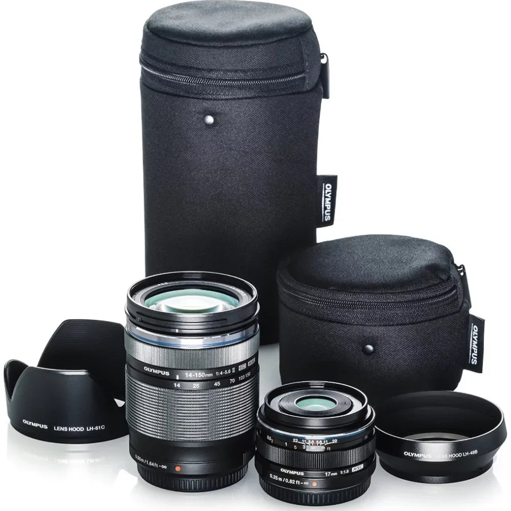 14-150mm Digital ED Travel Dual Kit 17mm f4.0-5.6 II and Lens Olympus f1.8