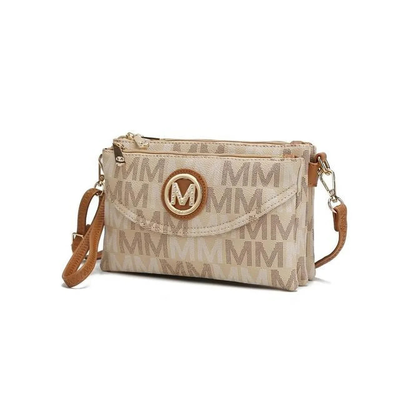 Collection MKF-MU6363BG M Signature Compartments Bag MKF Ishani by Mia Crossbody K. Five