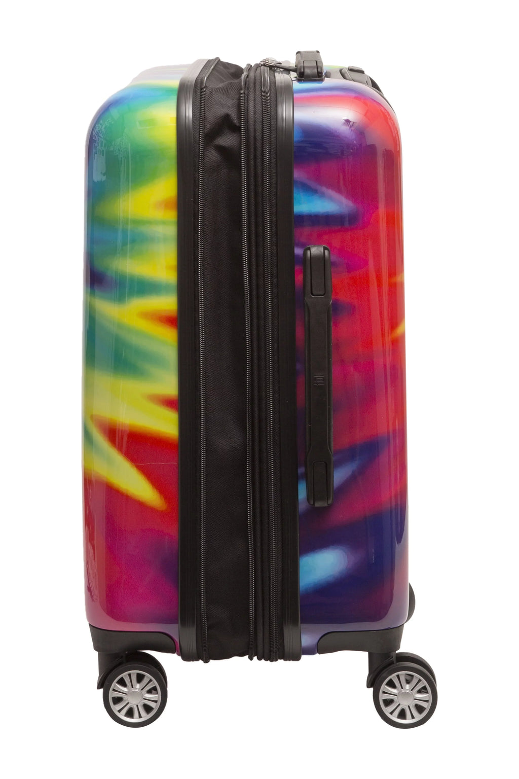 Carry Dye Suitcase Tie On Tie-Dye Rainbow Swirl with Inch Luggage, 22 Wheels, Hardshell Rolling