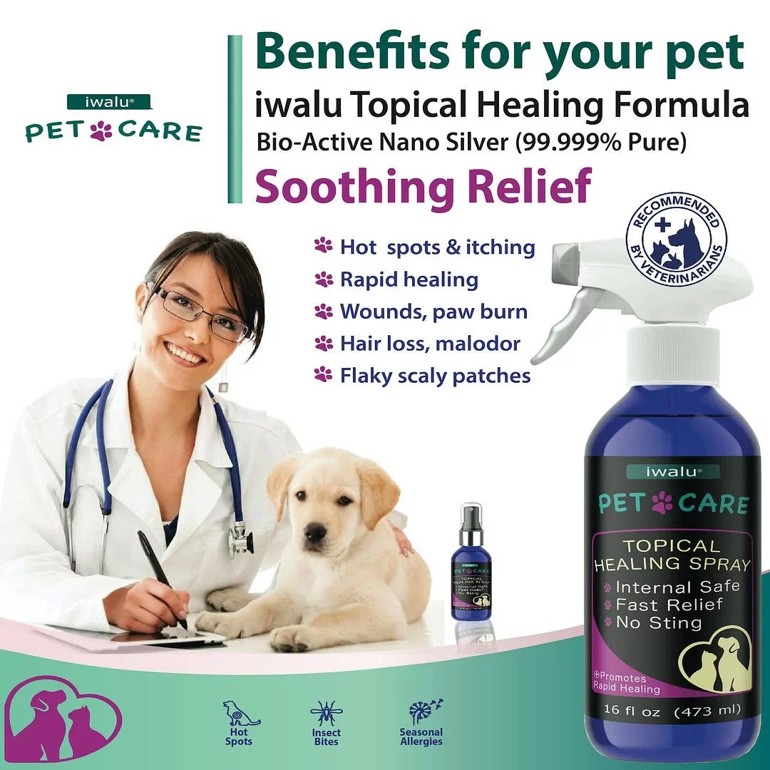 Allergy Coat Skin Skin Dry Relief Supplement Treatment Itch Moisturizer Cleaner Relief Dog Dog For Anti Anti Spot Soother Care And Dog Skin Pet Medication Wound Paw For (16oz) Itchy Hot Best Cat Spray