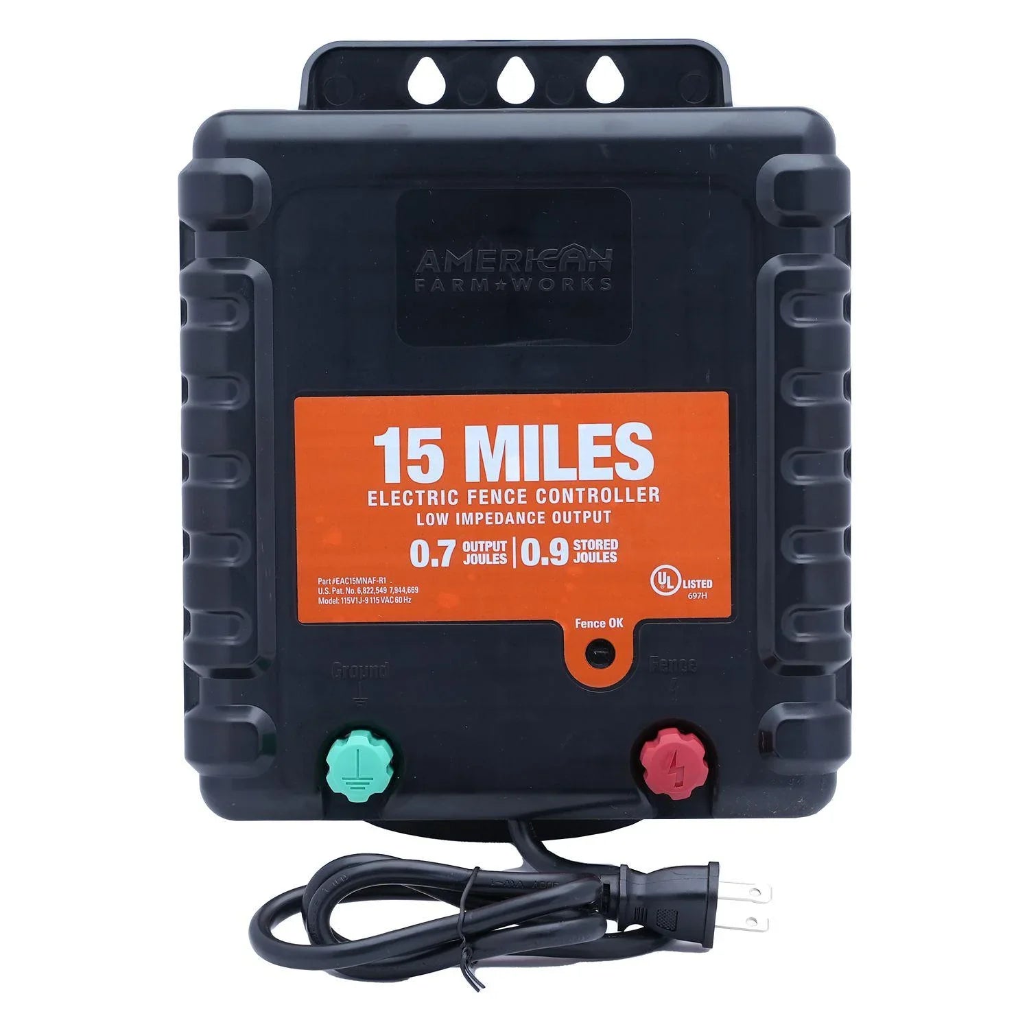 Impedance Electric AC-Powered Joule Charger American 15-Mile Fence 0.7 Low FarmWorks