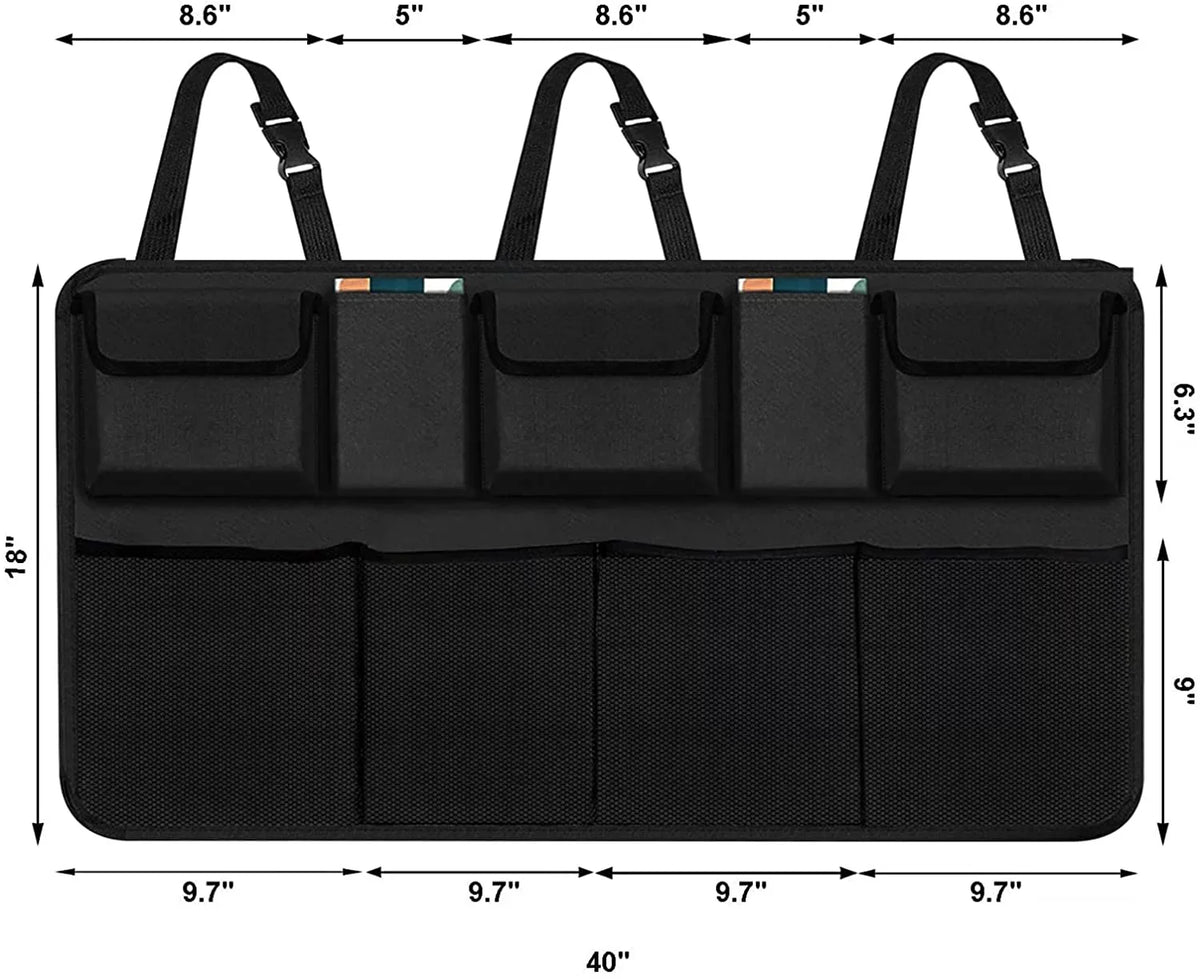 Organizer, Capacity Bag Backseat SUV,Truck,V Trunk Organizer Storage -Trunk with Organizer 9 Super Large Hanging Car for