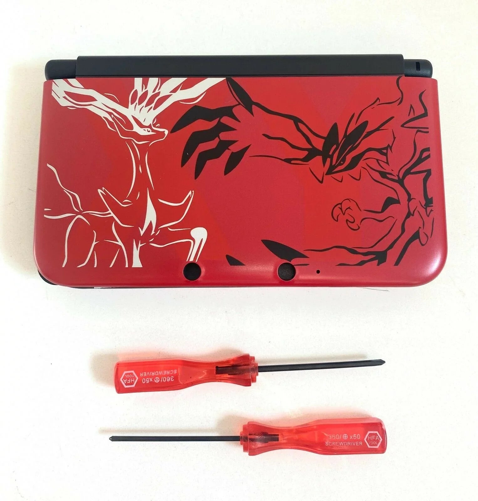 Screen Pokemon Tools XL Nintendo Shell Red Replacement for 3DS 2015 Housing