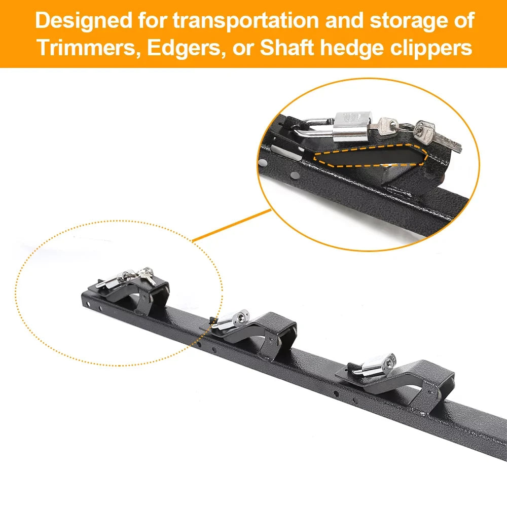 Trimmer Line for Trailer Weed 3 Place Weeder Edge Open Rack Landscape Kojem Lockable Holder Eater