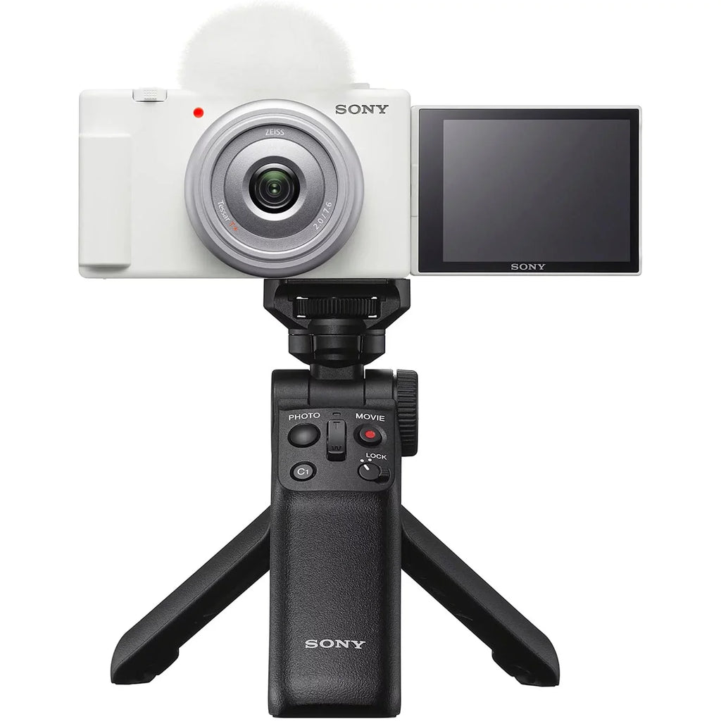 with White ZV-1F & Camera 4K Content Vloggers Vlog Creators Bundle ZV-1F/W 20.1MP for Video and