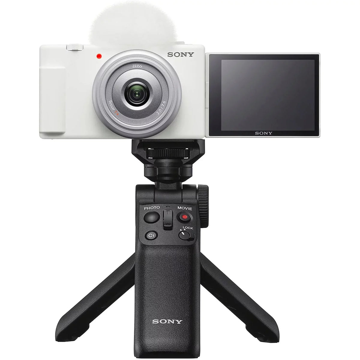 with White ZV-1F & Camera 4K Content Vloggers Vlog Creators Bundle ZV-1F/W 20.1MP for Video and