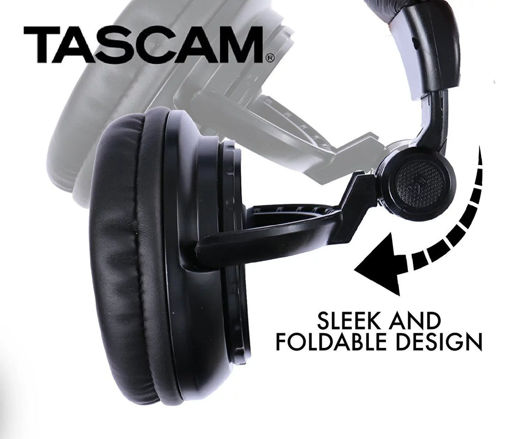 Back Closed Headphones TH-03 (Black) Over-Ear Tascam