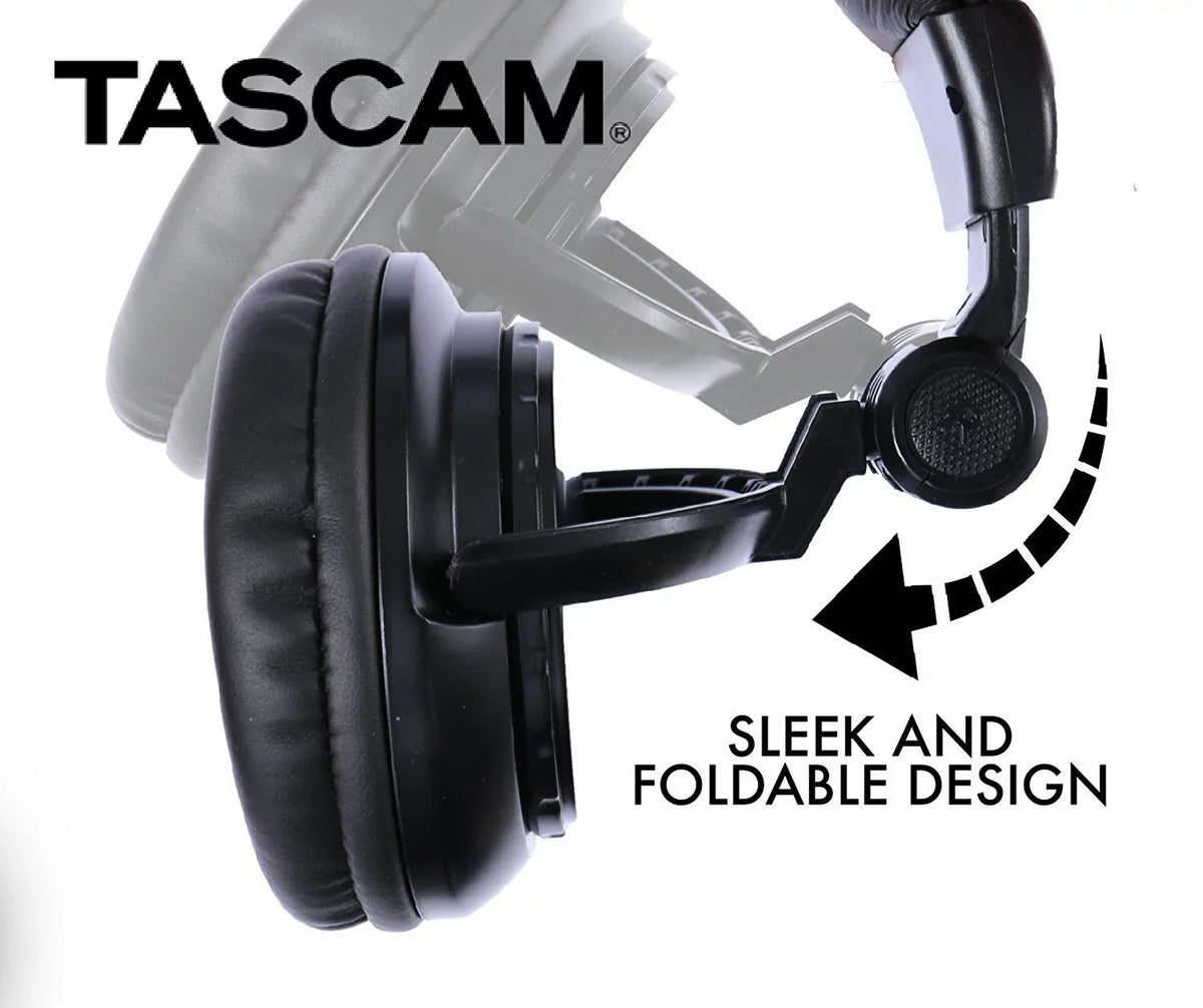 Back Closed Headphones TH-03 (Black) Over-Ear Tascam
