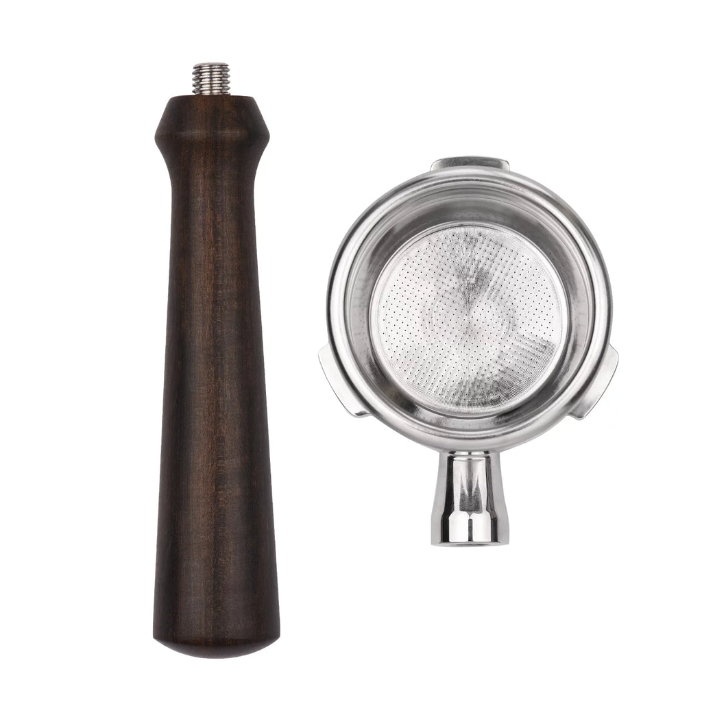 Replacement Stainless Ba102 Ears Ba101 Filter For Barsetto Naked Calphalon Wooden Coffee Portafilter 58Mm Iq 3 Bottomless Handle Cup Basket Steel Temp
