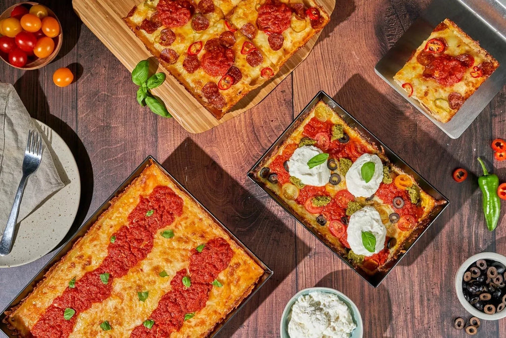 Steel Pizza Spatula Spatula, Rectangular Detroit Grill Kitchen Pizza Stainless Utensil, Oven design Accessories, Pan - Tools Pizza Cutter, Pan Spatula
