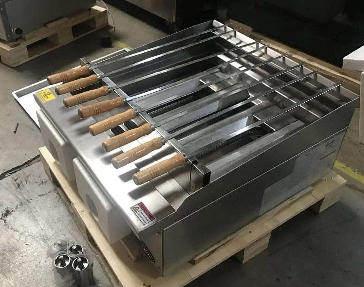 Natural kabab ins 24 SSK24 gas/Propane broiler NSF shish