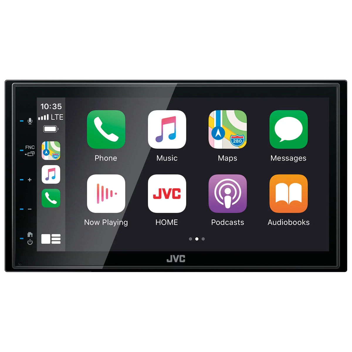 JVC Media Digital Adaptor, Harness Antenna Receiver CarPlay/Android Compatible 6.8" - Auto Bundle with Dash Wrangler, and KW-M560BT JVC with Wiring 03-06 Kit,