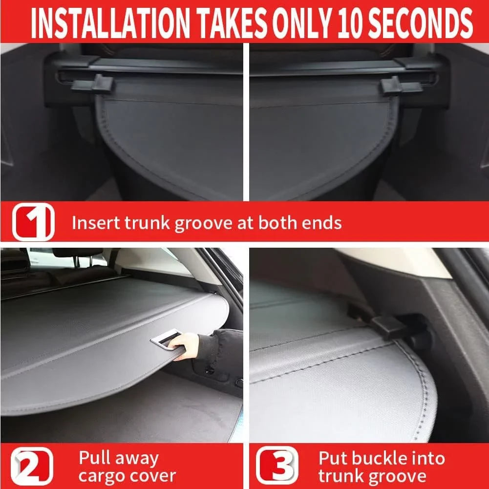 Rear Subaru Shield 2011 Black 2012 Shade, Subaru 2010-2014 Cargo 2010 Outback Manual Outback Tailgate Wagon Trunk Accessory Fit for 2014 Privacy Retractable 2013 Cover