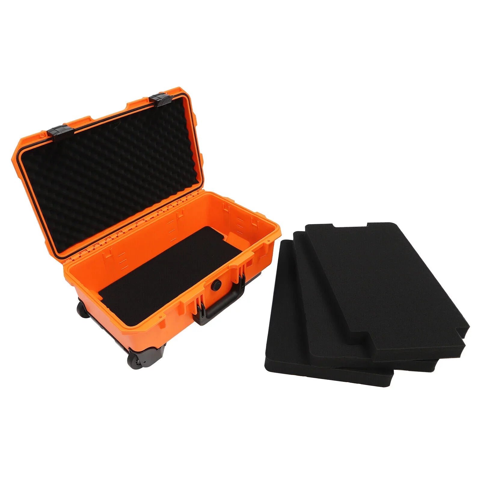 Portable Foam Portable 22" Case with Box Digital Miumaeov Case Foam Pull Camera Tool Retractable Case with IP67 Box Wheels Hard Camera Protective Handle and Case Waterproof
