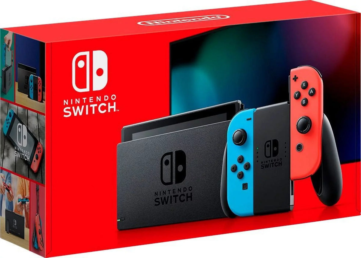 Red/Blue Neon Horizons Life New Joy-Con Battery with Console Switch New Bundle Animal Improved Nintendo Disc Game NS Crossing: