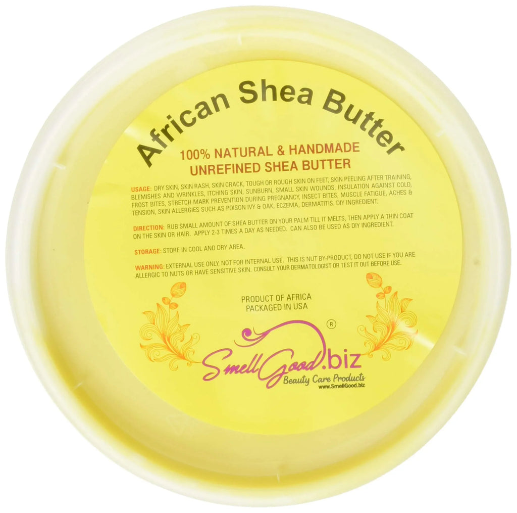 African Natural 100% Smellgood Shea Butter 32Oz