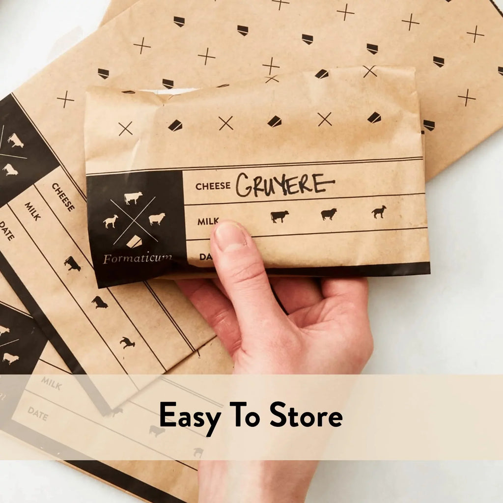 75 Wax Storage Formaticum Charcuterie Cheese Paper Bags, Fresh, Count Keep Bags,