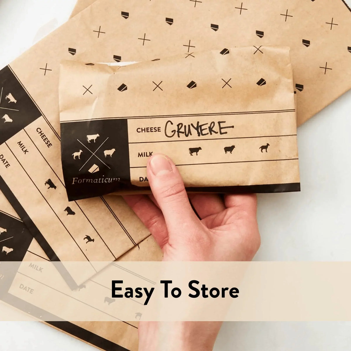 75 Wax Storage Formaticum Charcuterie Cheese Paper Bags, Fresh, Count Keep Bags,