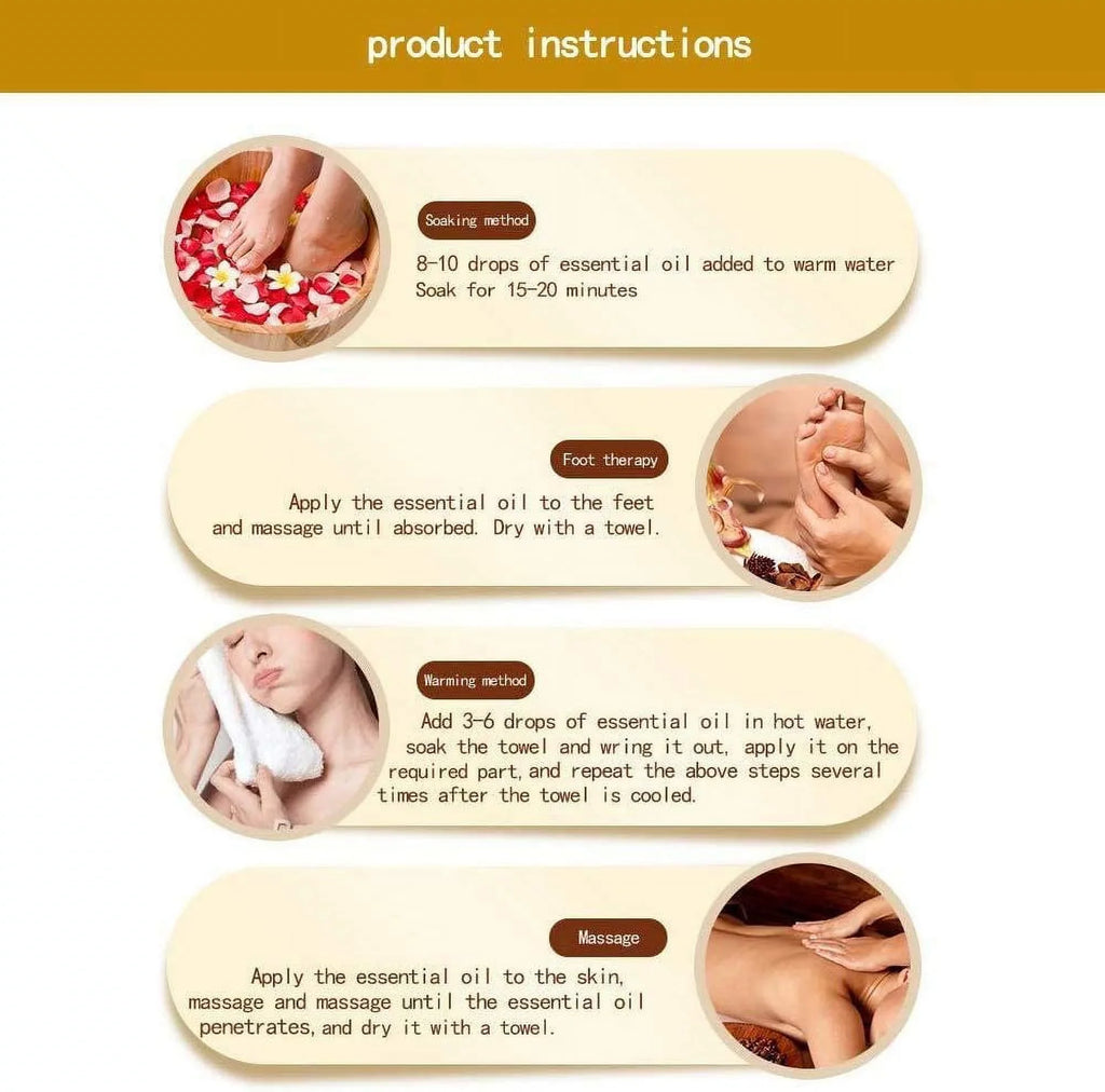 Massage Skin, Grapeseed Ginger Pcs Cosprof Drainage Gift 5 Oil Set Natural Ginger Drainage Day for Massage, 100% Valentine's Perfect Belly SPA Oil, Ginger Massage Oil Oil, Lymphatic Pure